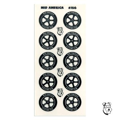 MAR156 MID AMERICA FRONT WHEEL STICKERS