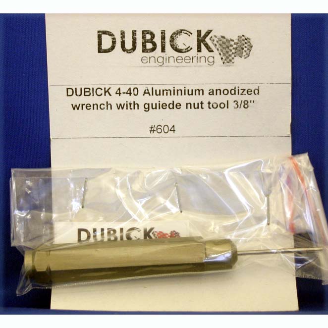 DUBICK ALUMINUM ANODIZED 4-40 GUIDE NUT TOOL AND WRENCH