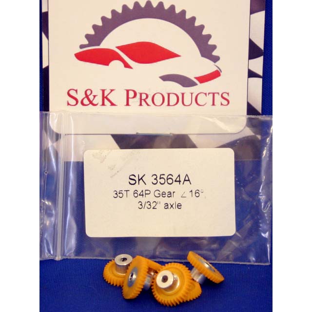 S&K 35 TOOTH 64 PITCH ANGLED SPUR GEARS