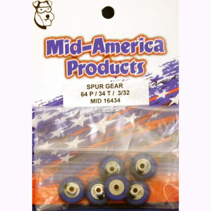 MAR16434-MID-AMERICA 64P 34T 3/32 AXLE GEAR