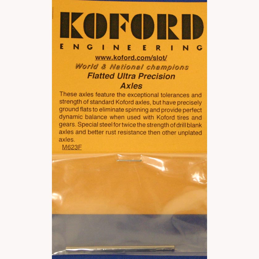 KOF623F-KOFORD FLATTED UNPLATED 3/32 AXLE