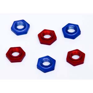 CAH31A - RED CAHOZA ALUMINUM GUIDE NUTS 9MM